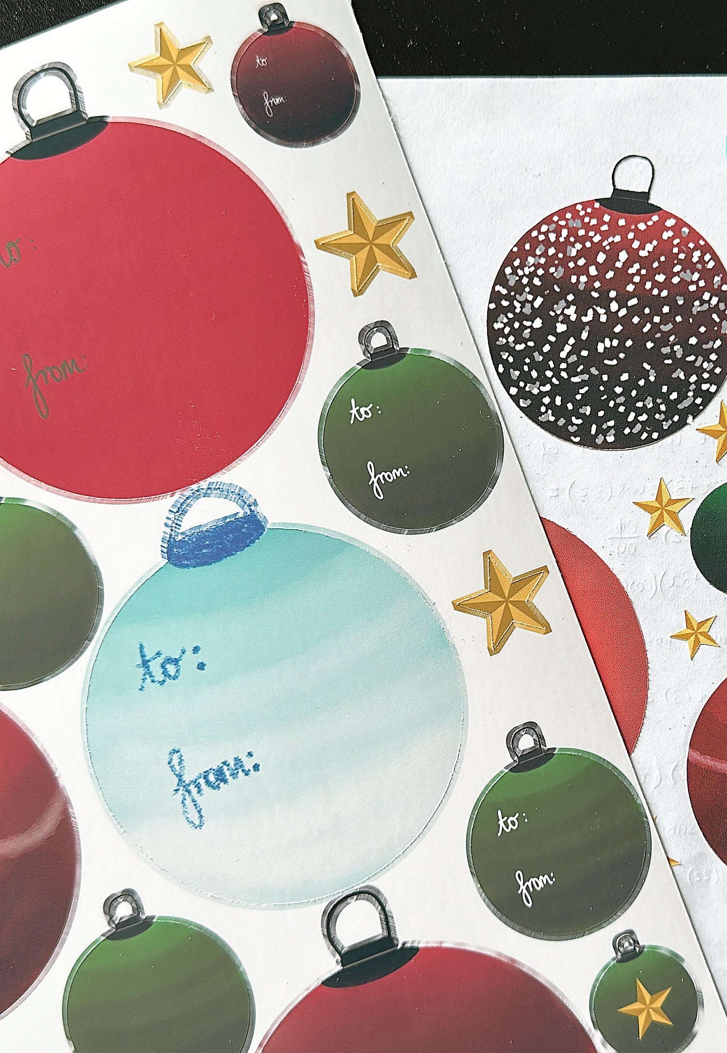 Christmas Baubles - Sticker Sheet