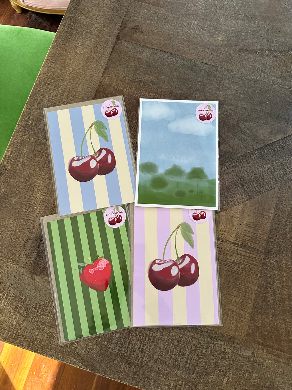 Green Strawberry - Print