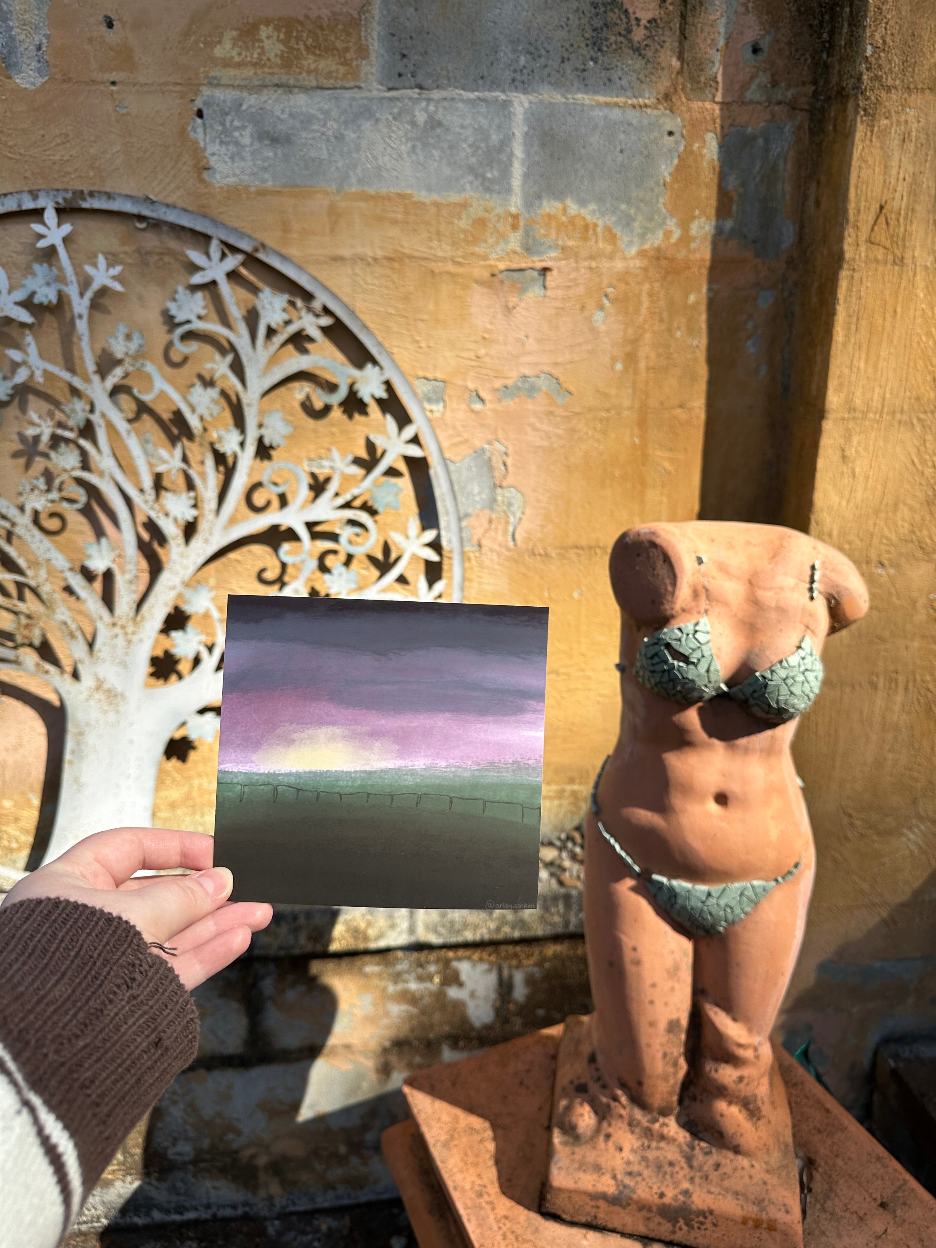 Sunset in Field - Print