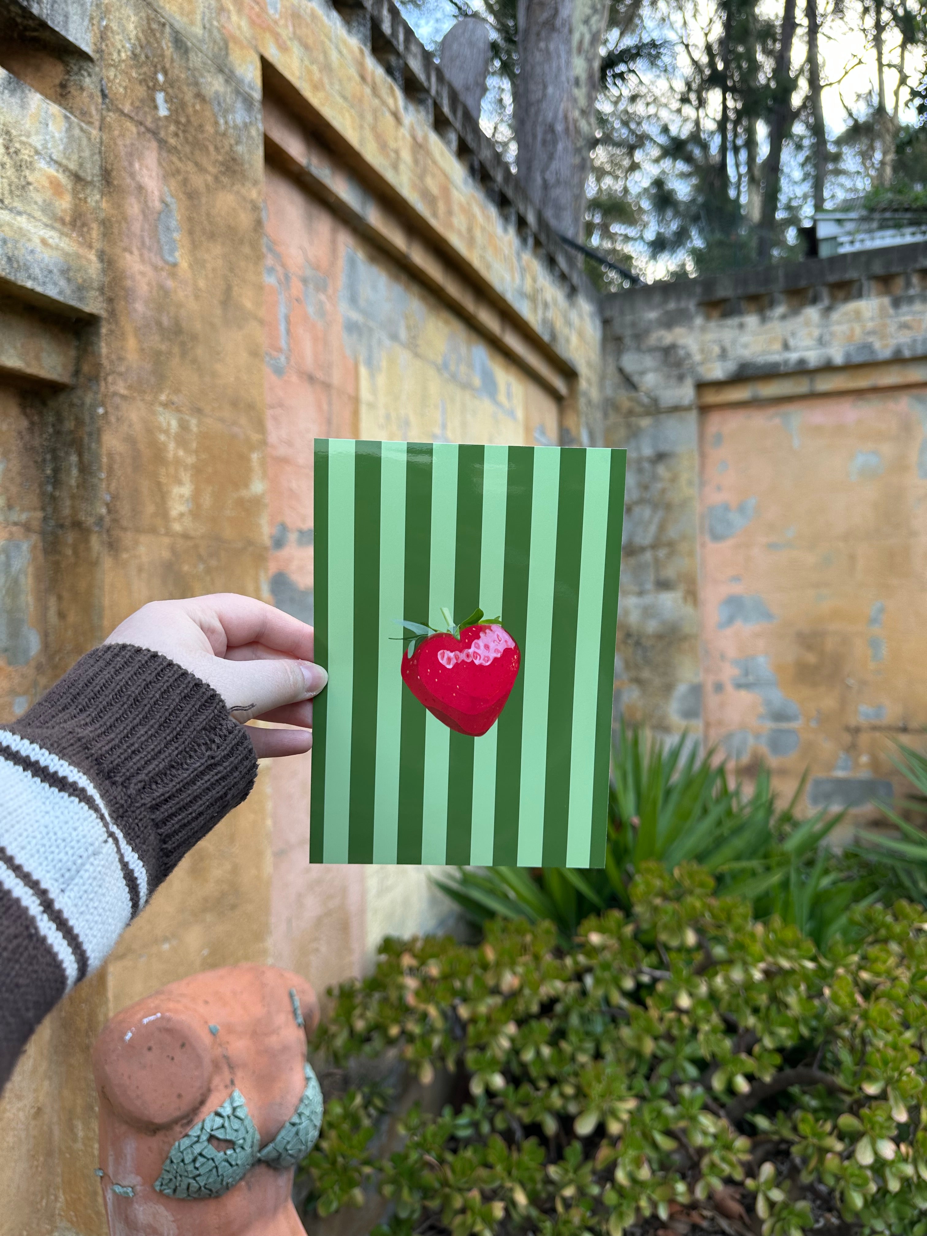 Green Strawberry - Print