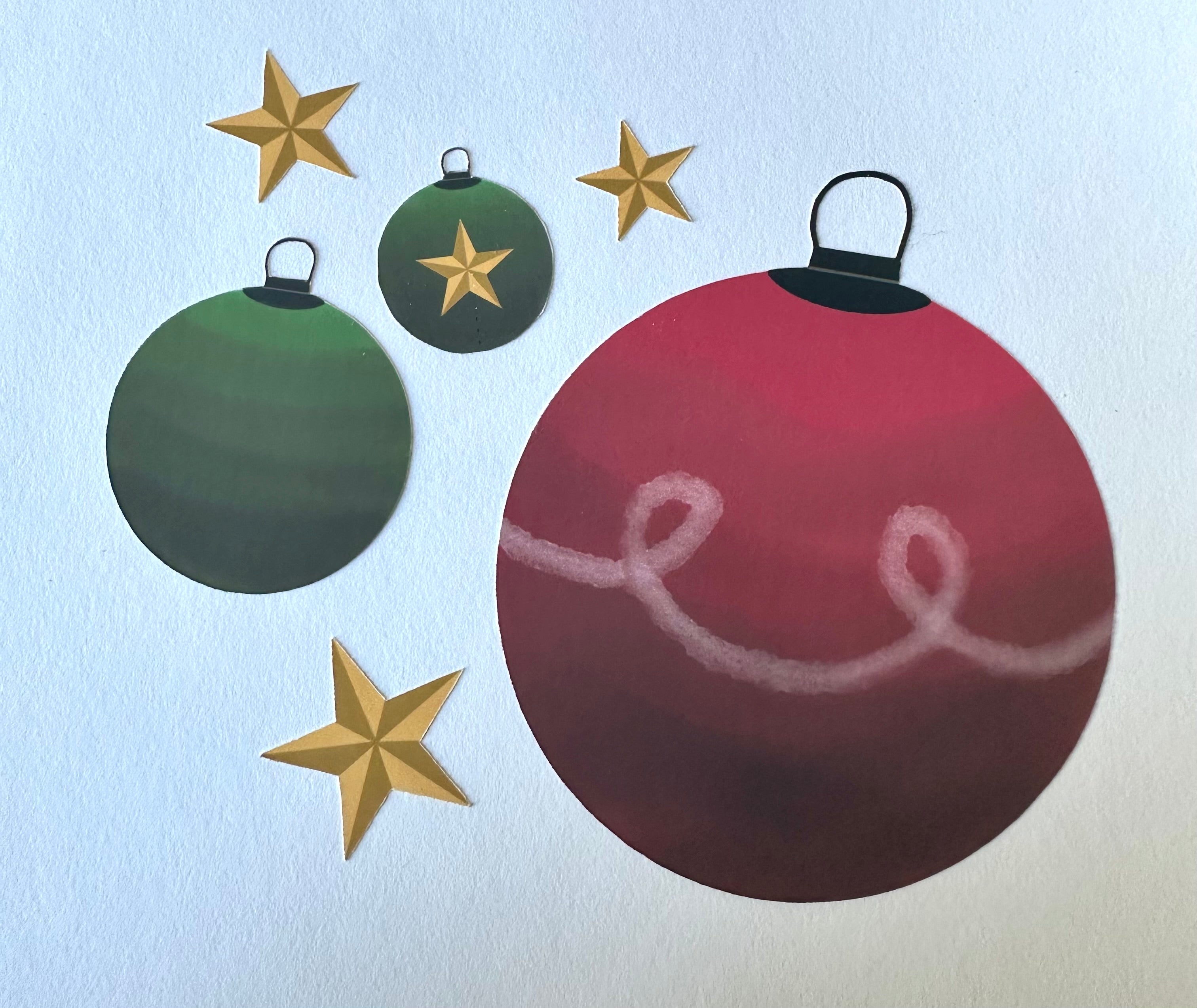 Christmas Baubles - Sticker Sheet