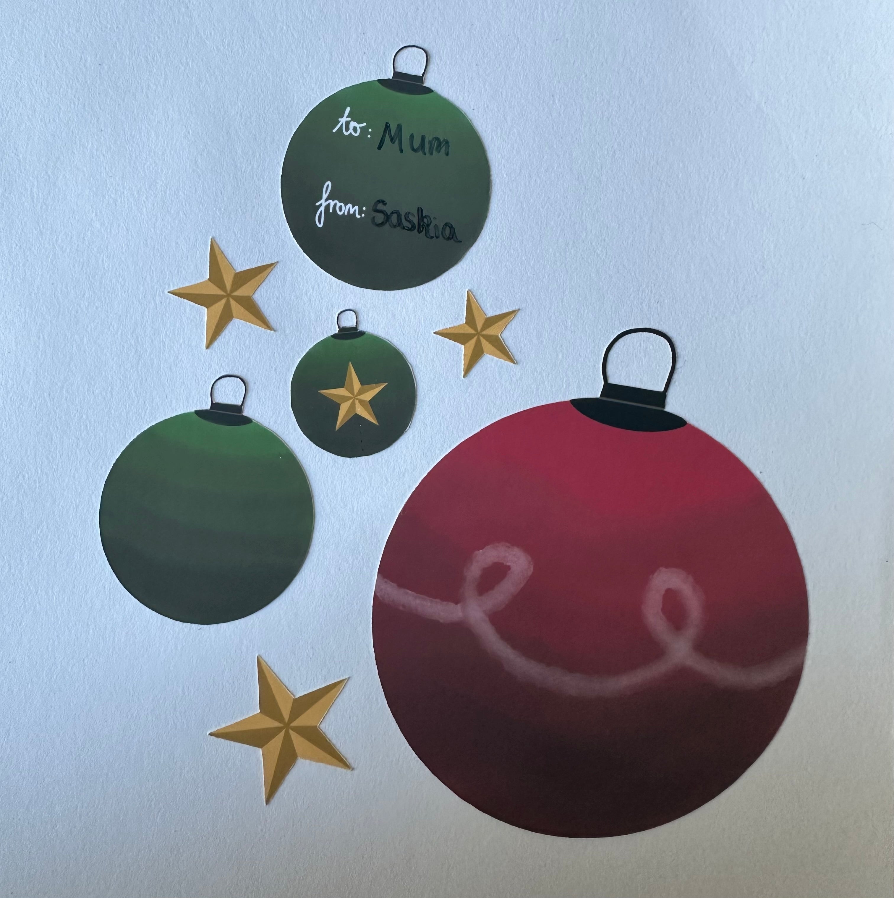 Christmas Baubles - Sticker Sheet