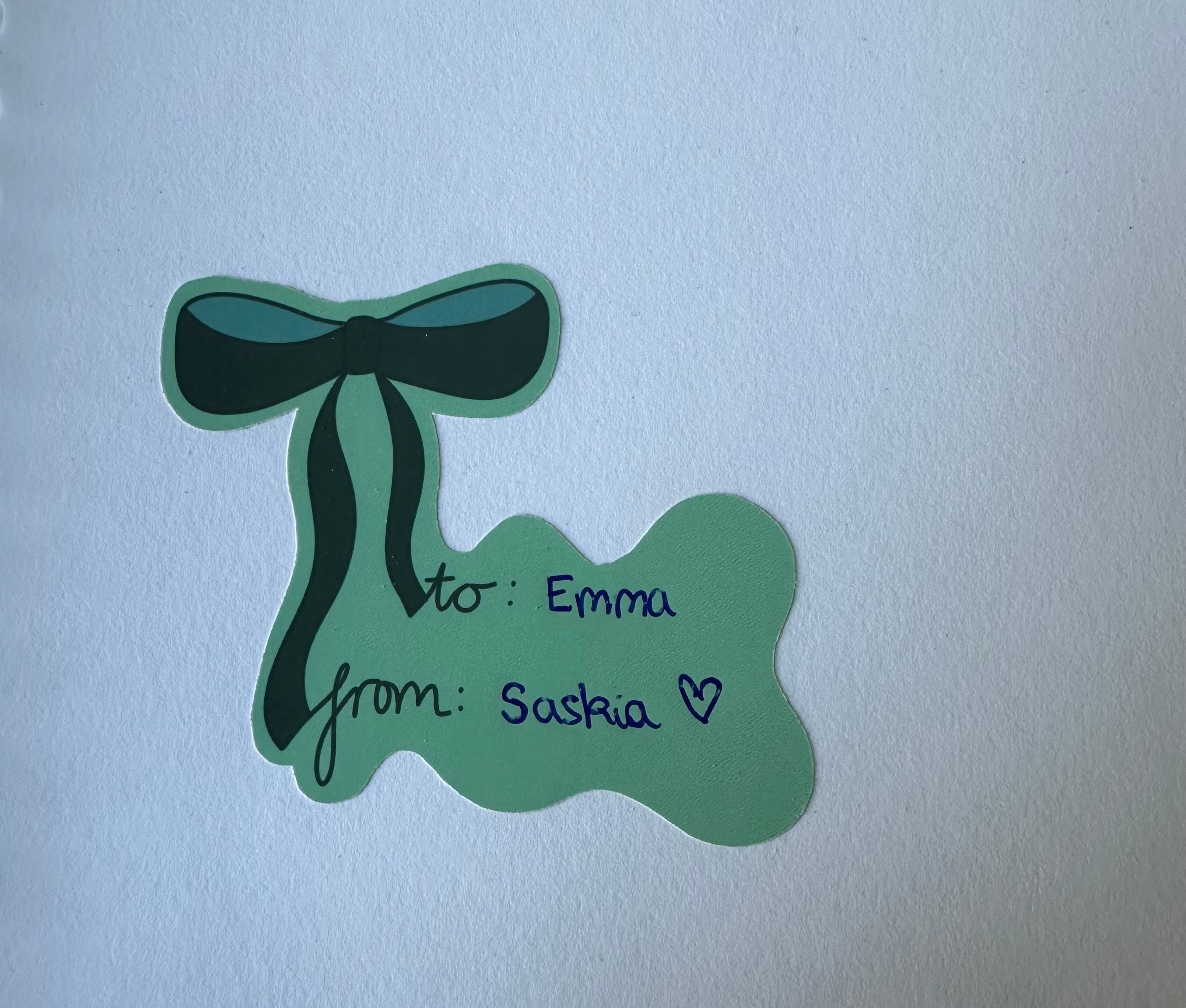 Christmas 'To, From' Bows - Sticker Sheet