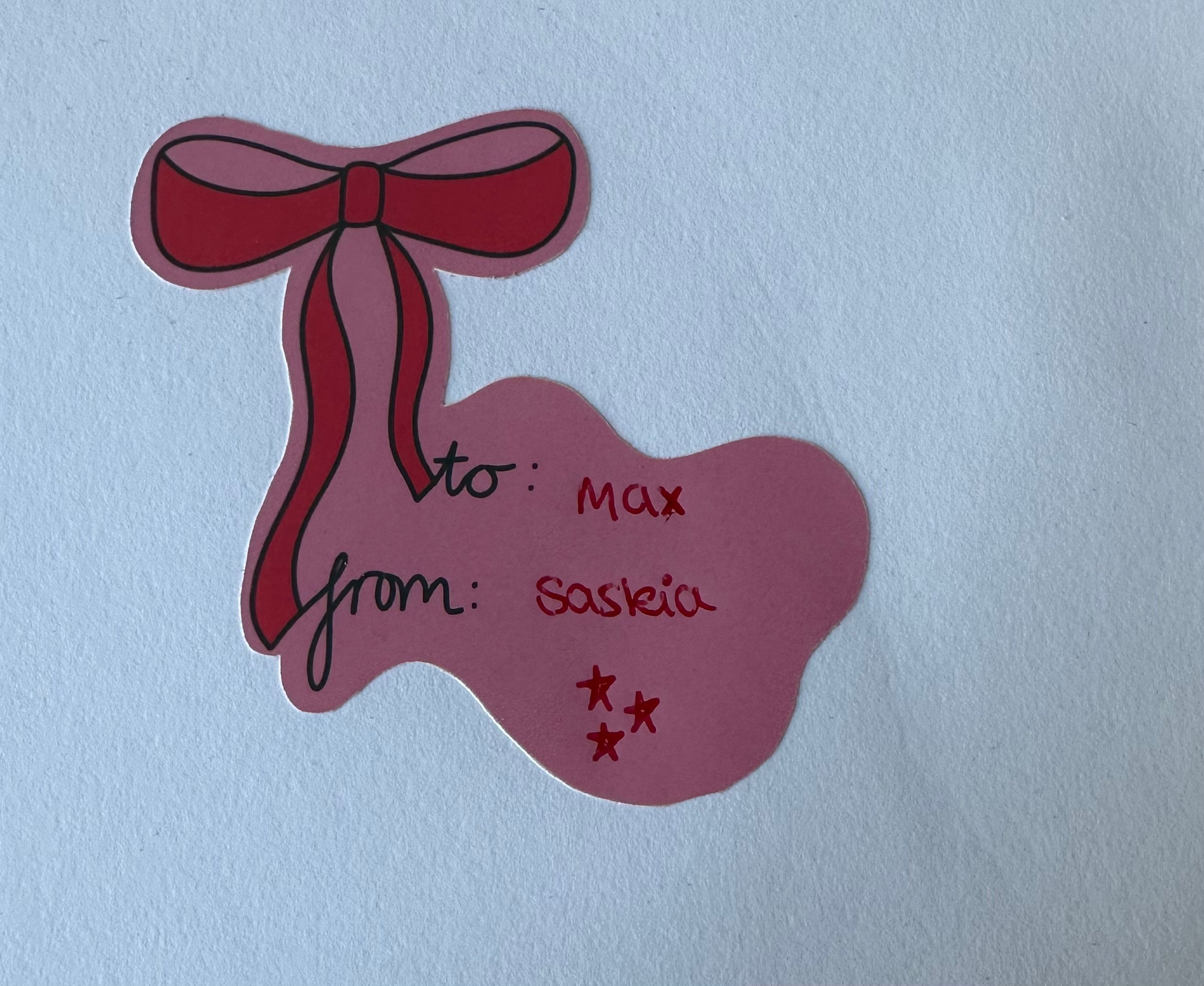 Christmas 'To, From' Bows - Sticker Sheet